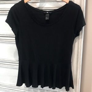 H&M black top - Size M